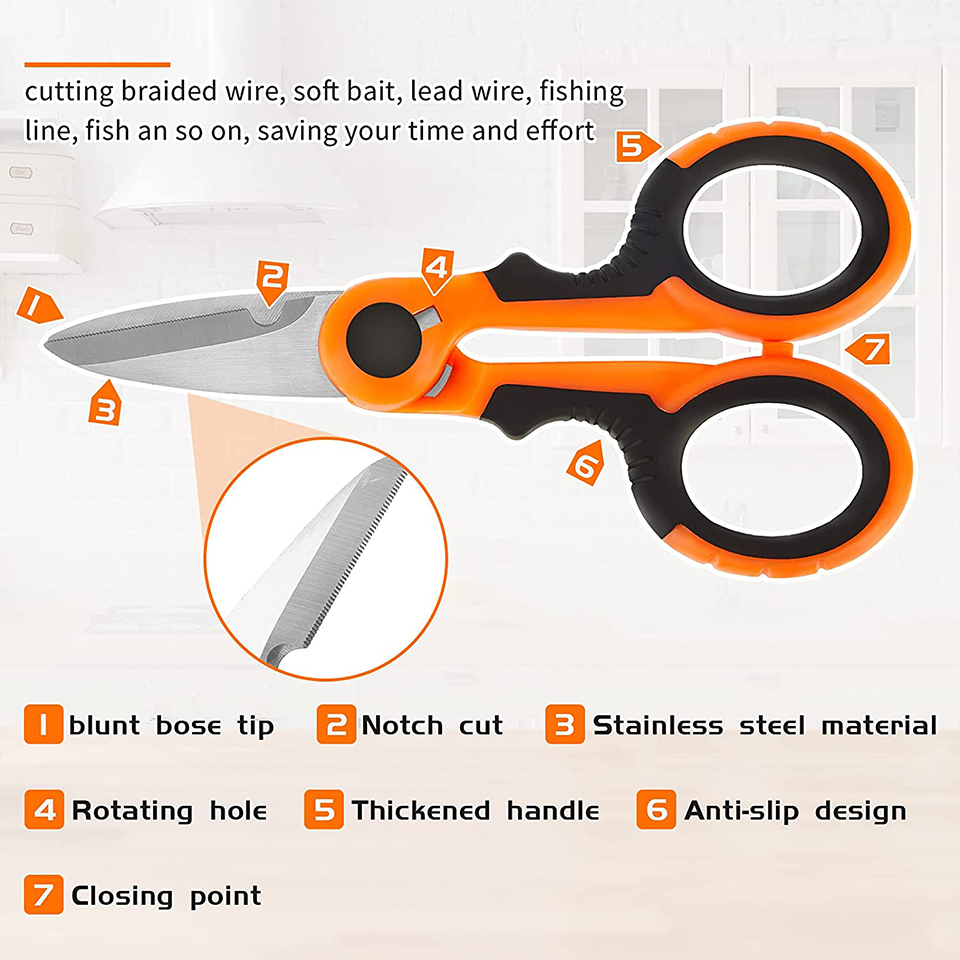 WALK FISH Japanese 420 Stainle - Fishing Line Cutter 评论和价格