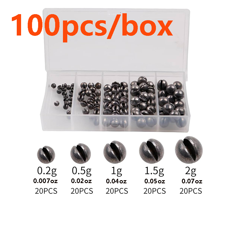 100Pcs/Box Single-Opening Lead - Fishing Line Box 评论和价格