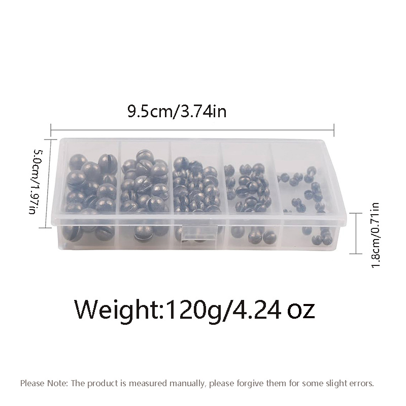 100Pcs/Box Single-Opening Lead - Fishing Line Box 评论和价格