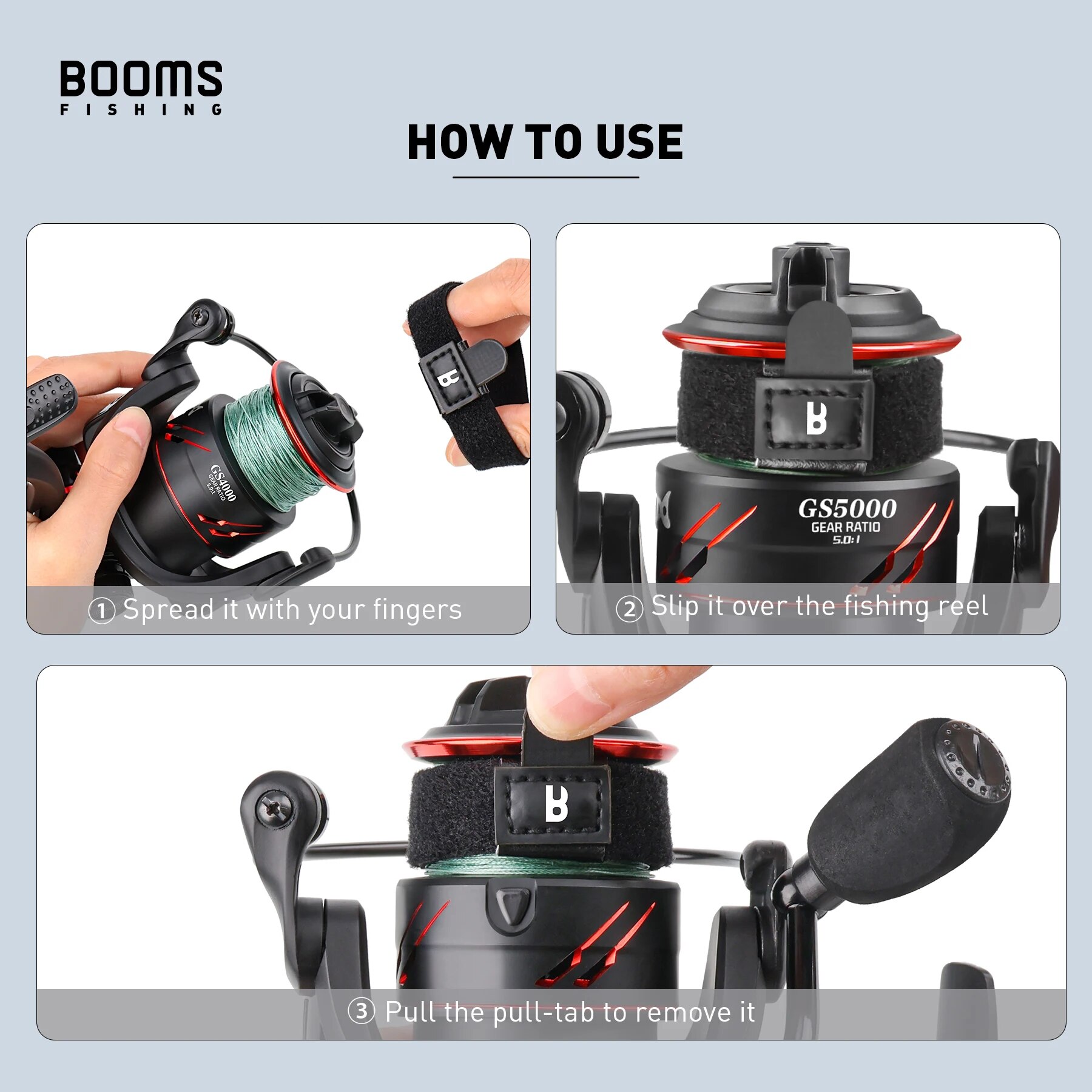 Booms Fishing SB1 4Pcs Spinnin - Fishing Line Box 评论和价格